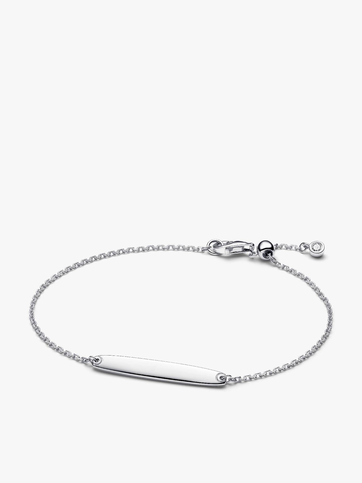 Schakelarmband met graveerbaar staafje