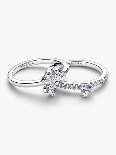 Sprankelende Klavertjevier Deelbare Ring