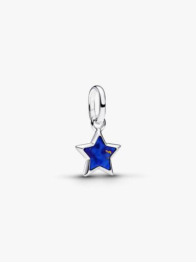 Blauwe Ster Mini Hangende Bedel