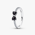 Sprankelende ring met zwarte strik Sprankelende ring met zwarte strik