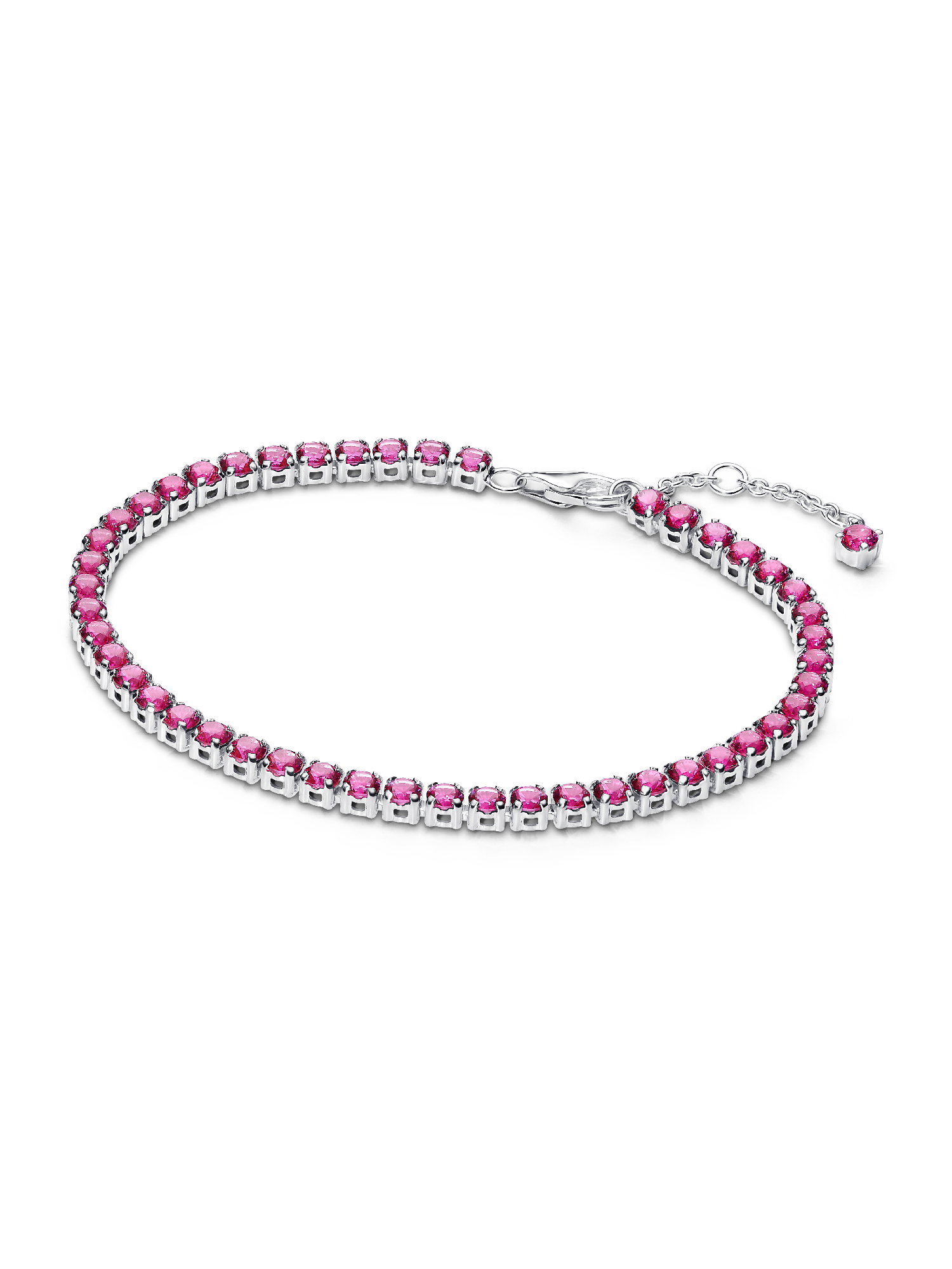 Sprankelende Roze Tennisarmband