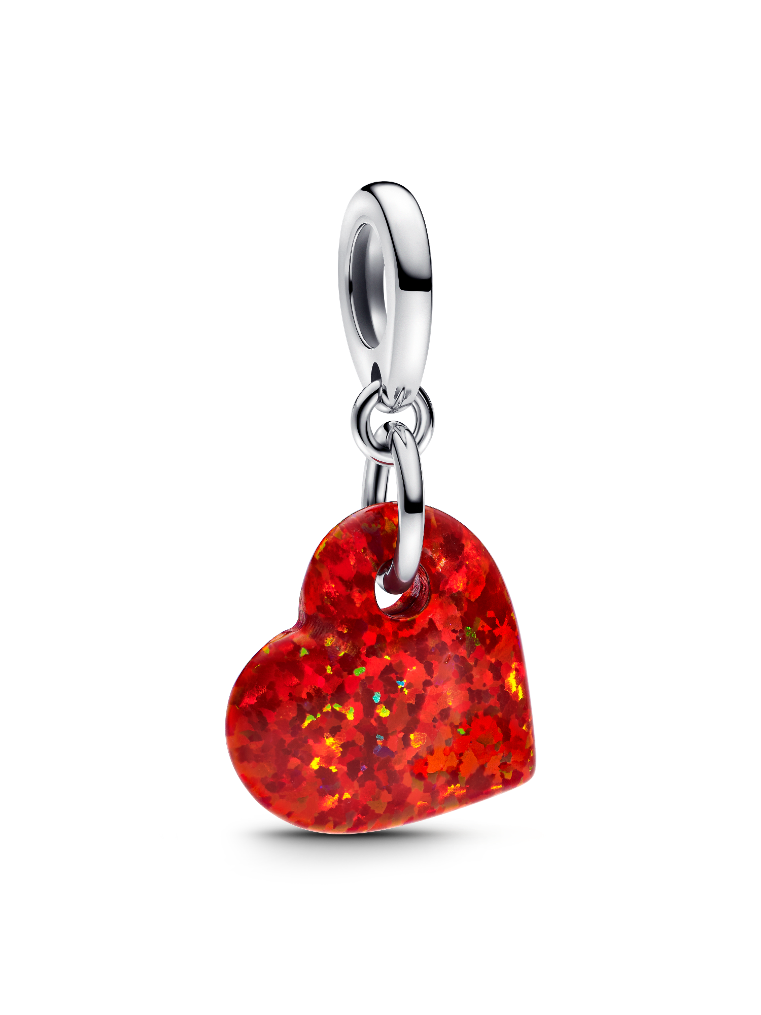 100 Rode Hart-bedels Met Kreeftssluiting – Acryl, Voor Sieraden En Tassen