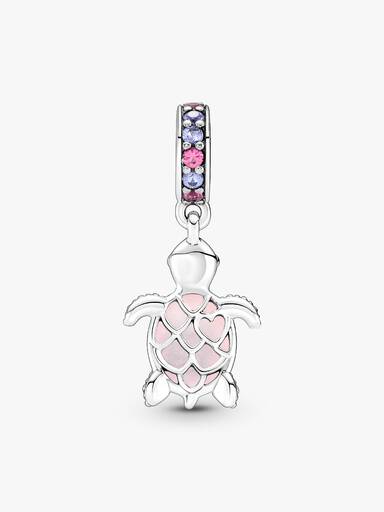 Muranoglazen Roze Zeeschildpad Hangende Bedel