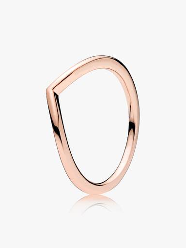 Gepolijste wishbone-ring