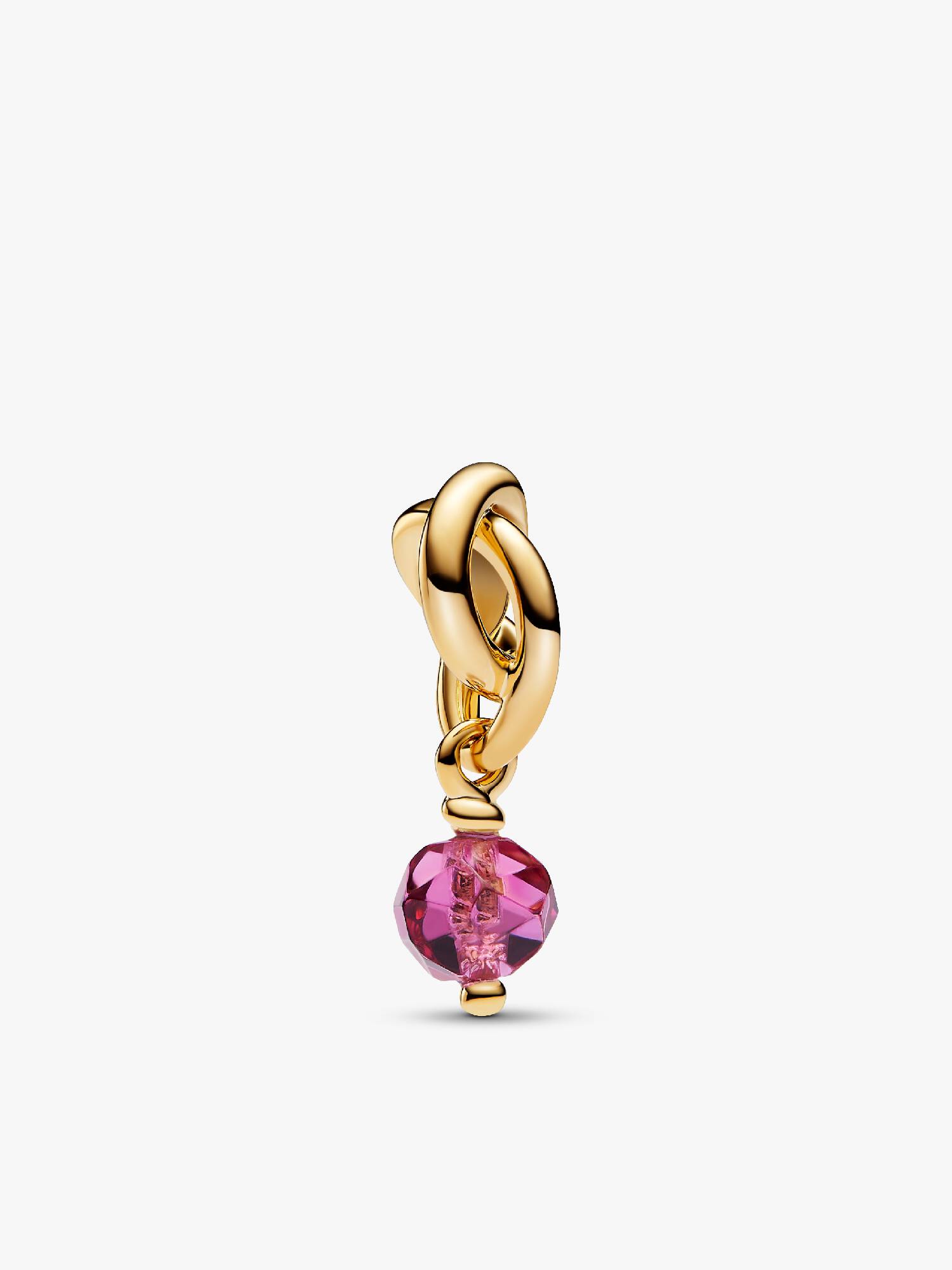 Facetgeslepen Roze Oneindigheidscirkel Hangende Bedel