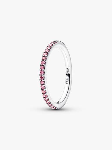 Sprankelende Roze Pavé Bandring