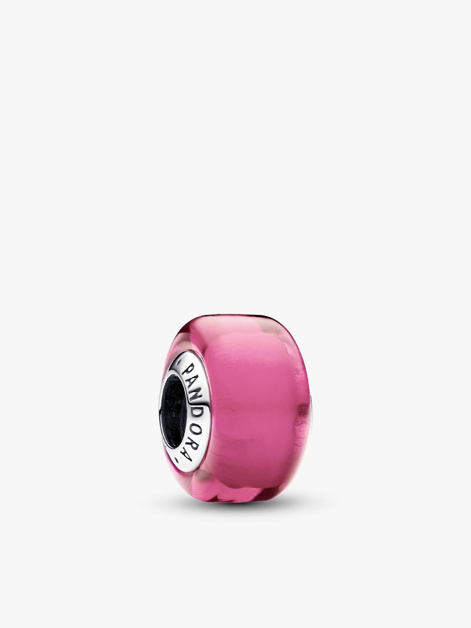 Minibedel van roze muranoglas