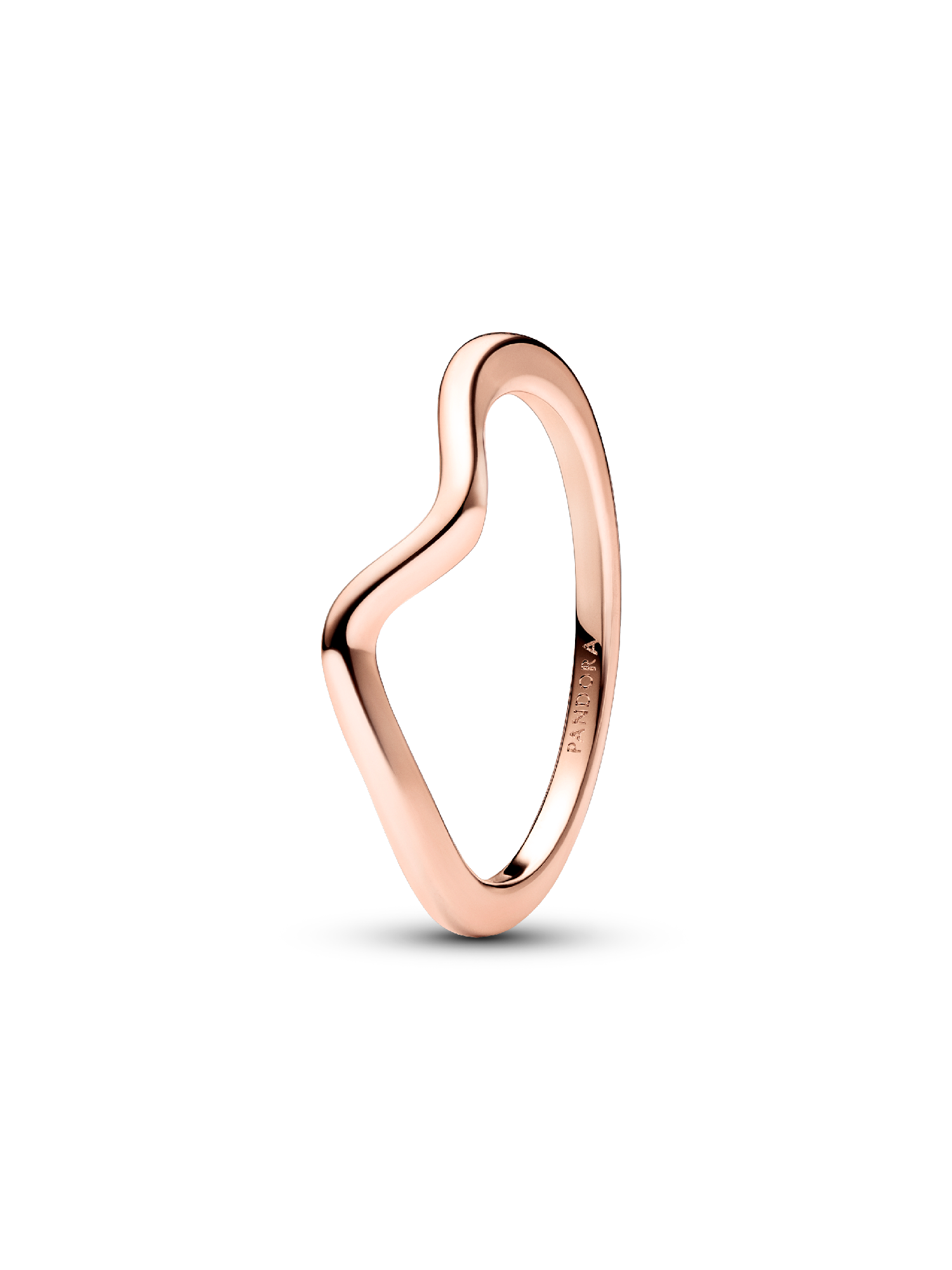 Gepolijste golvende ring