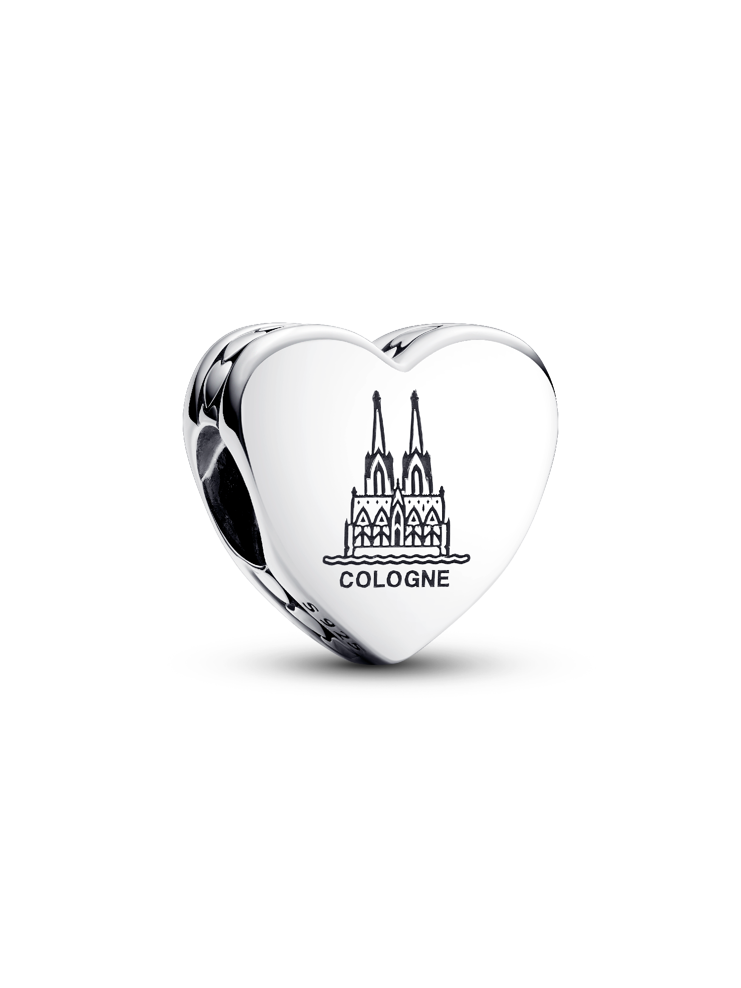 Gegraveerde cologne hart Bedel