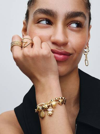 Pandora ME metalen beads & schakelarmband
