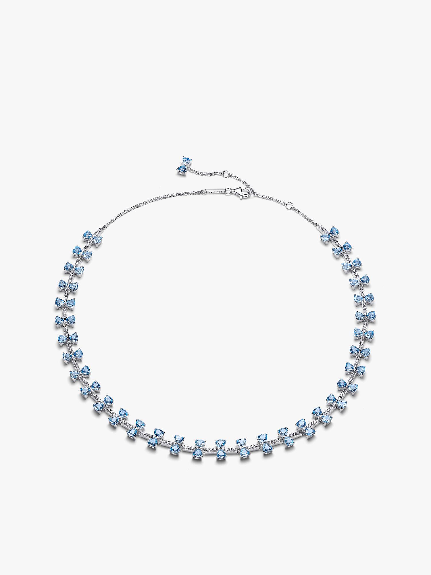 Bridgerton Blauwe Strik Ketting
