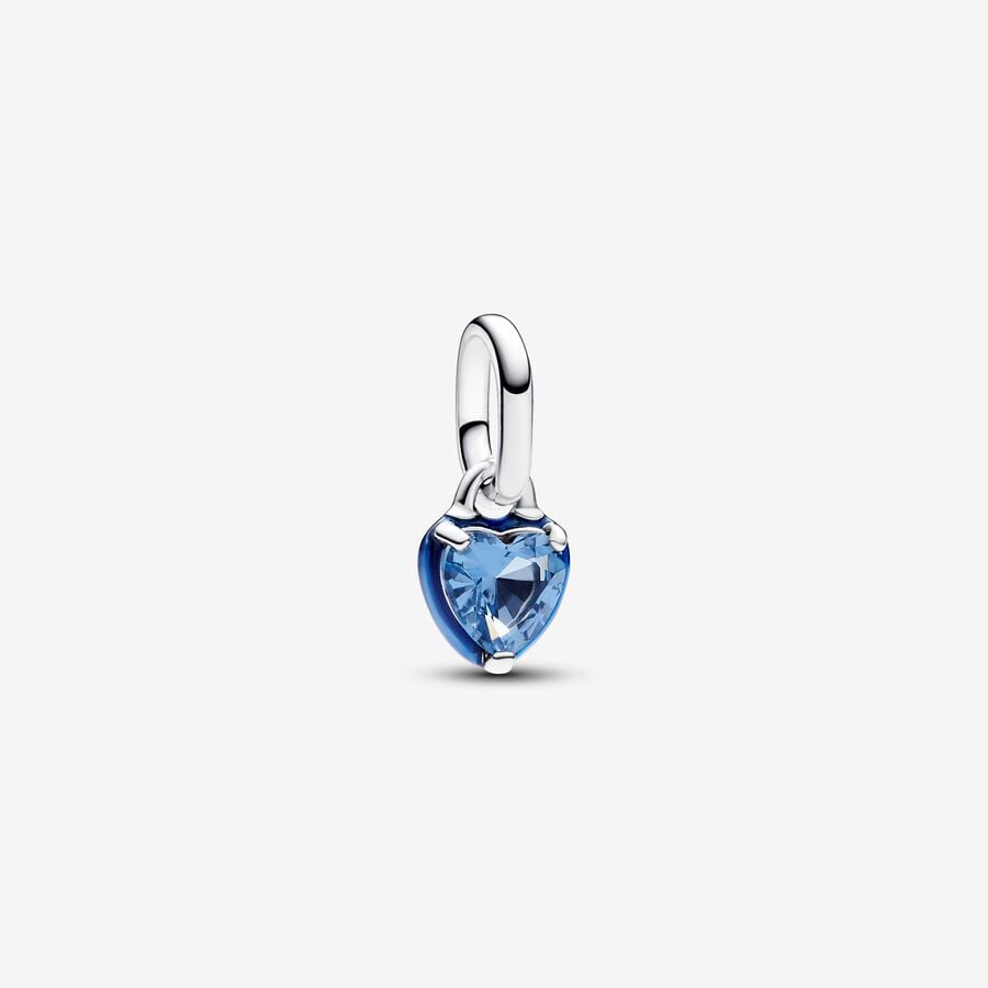 Pandora ME Blue Chakra Heart Mini Hangende Bedel image number 0