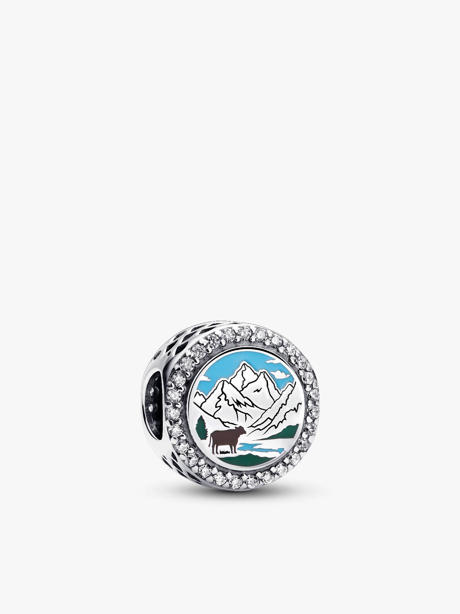 Mountains round charm