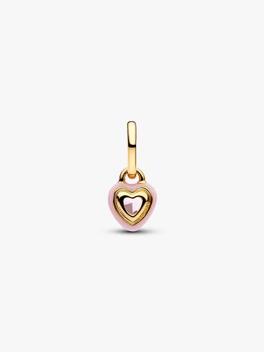 Roze Chakra Hart Mini Hangende Bedel