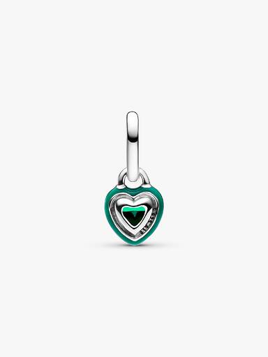 Pandora ME Groene Paarse Chakra Hart Mini Hangende Bedel