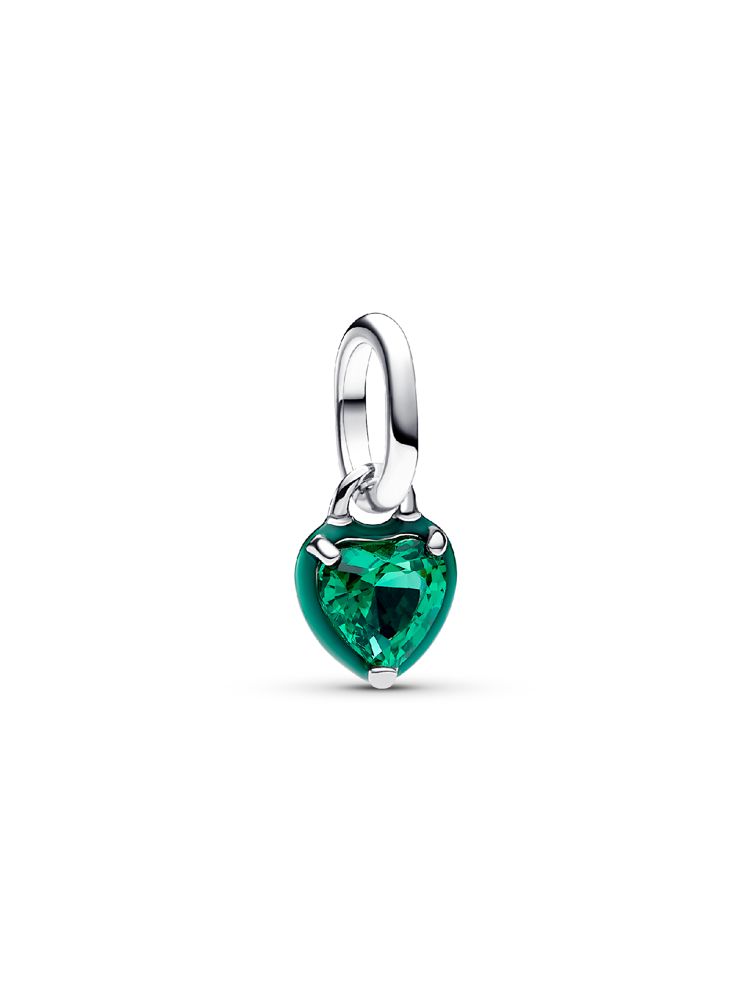 Pandora ME Groene Paarse Chakra Hart Mini Hangende Bedel