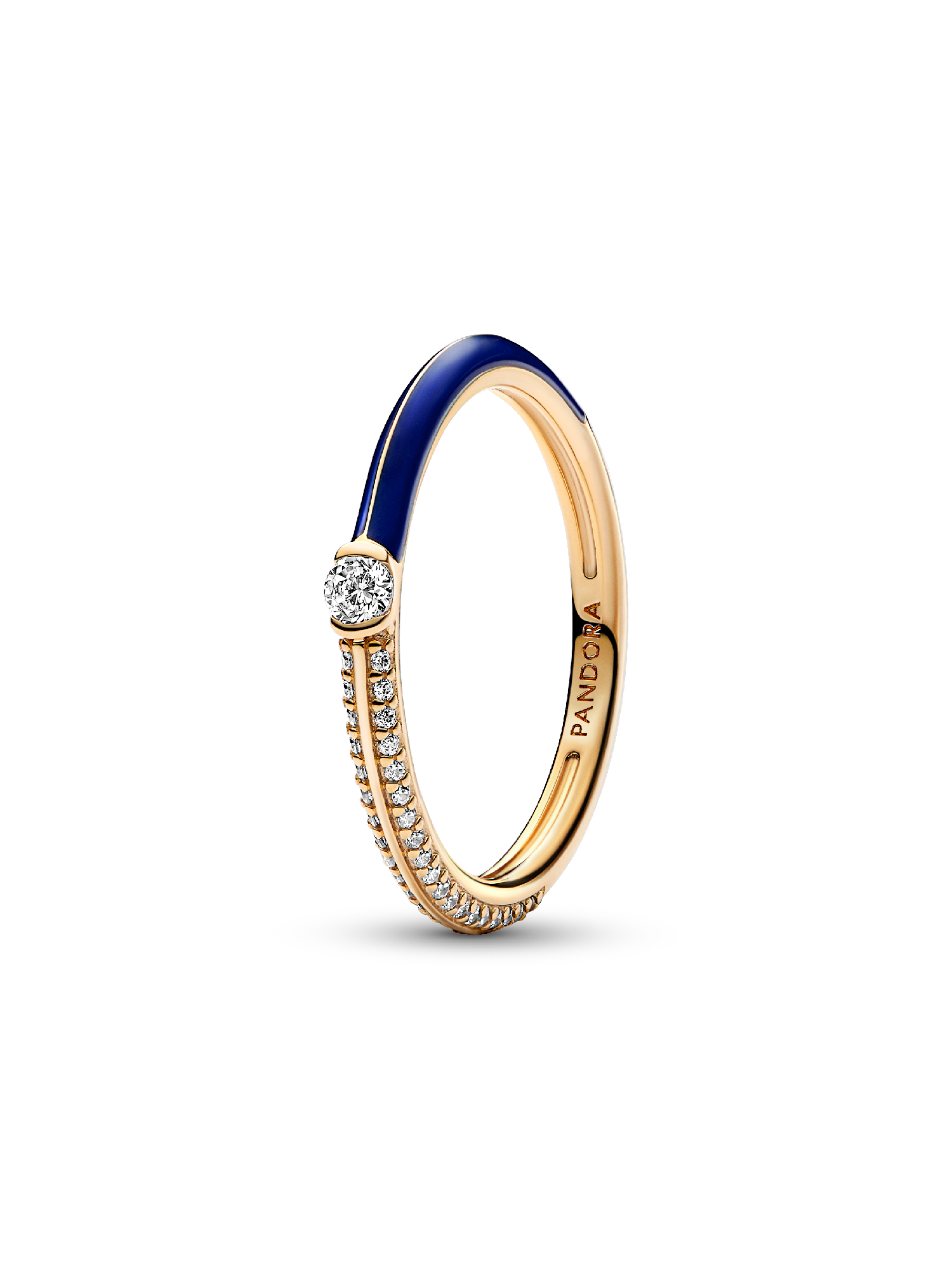 Pandora ME Pavé & Blauwe Dubbele Ring