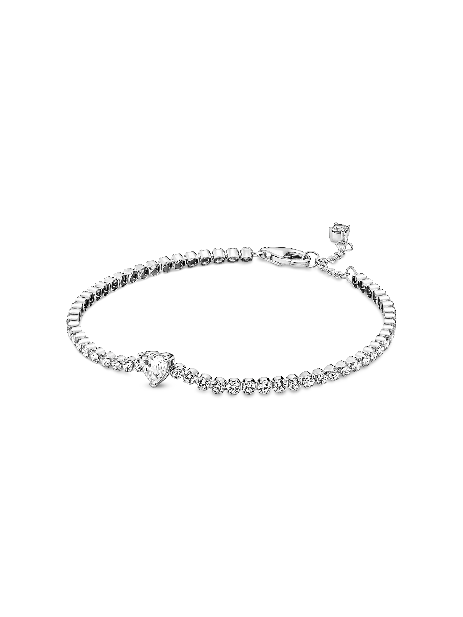 Sprankelend Hart Tennisarmband