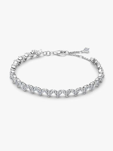 Tripple Steen Hart Armband