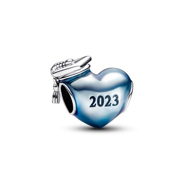 Blauwe 2023 hartvormige afstudeerbedel