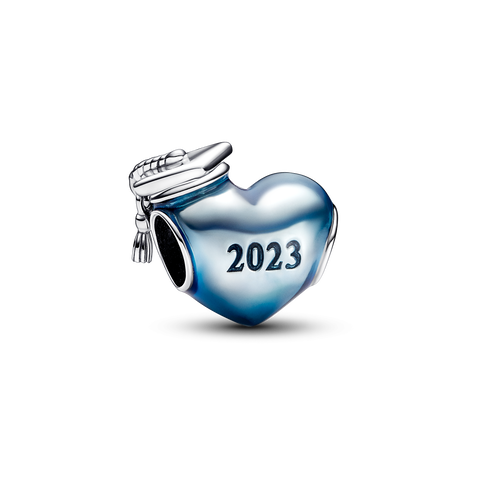 Blauwe 2023 hartvormige afstudeerbedel