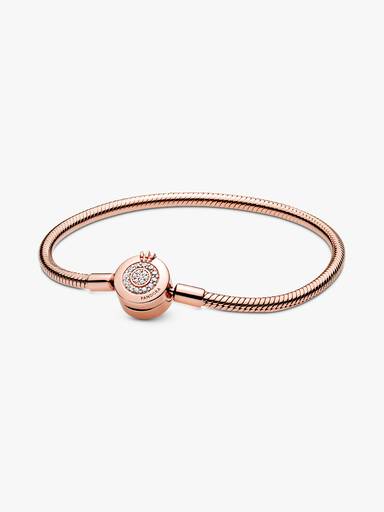 Pandora Moments Sprankelende Crown O Snake Chain Armband