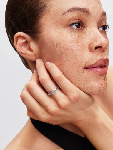 Sprankelende Stella Baguette Ring