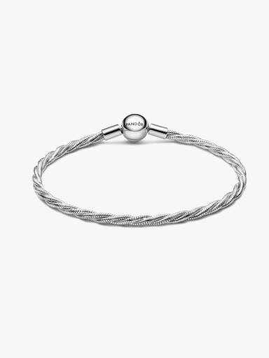 Ronde Pandora Sluiting Gedraaide Snake Chain