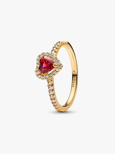 Fonkelende hart ring