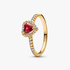 Fonkelende hart ring Fonkelende hart ring