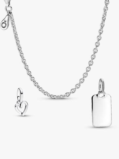 Graveerbare Set met Hart‑Hanger