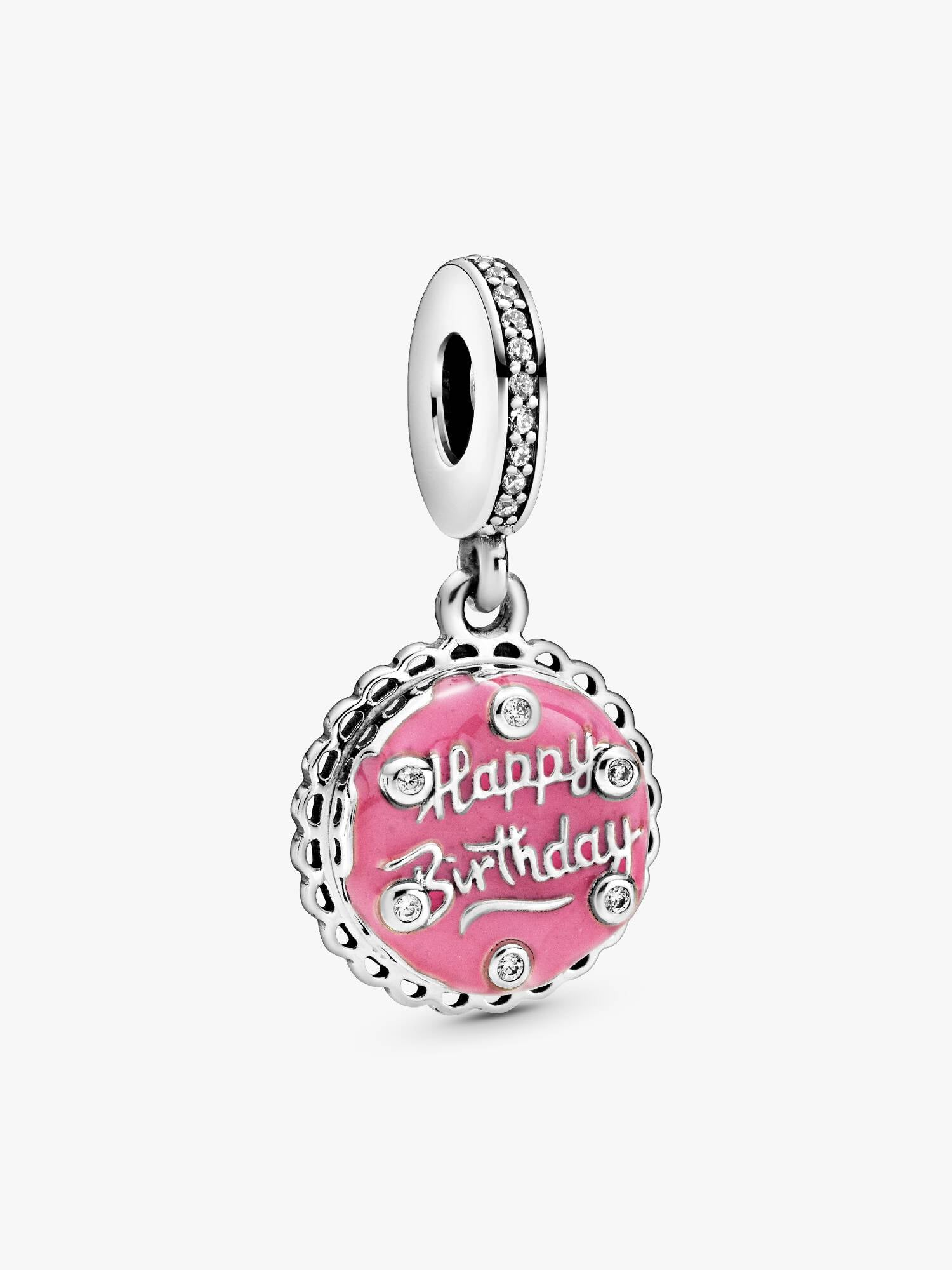 Pink Birthday Cake Hangende Bedel