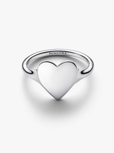 Ring graveerbaar hart