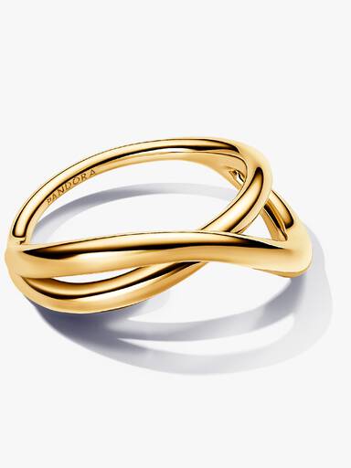Organisch Gevormde Infinity Ring