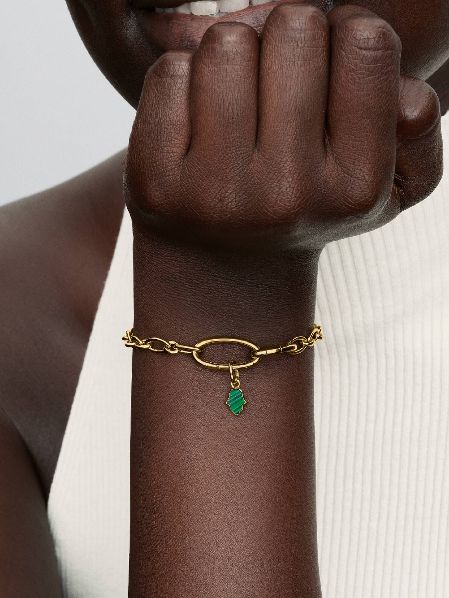 Groene Chakra Hart Mini Hangende Bedel