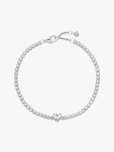 Sprankelend Hart Tennisarmband