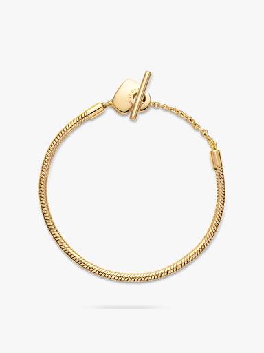 Pandora Moments Hart T-Balk Snake Chain Armband