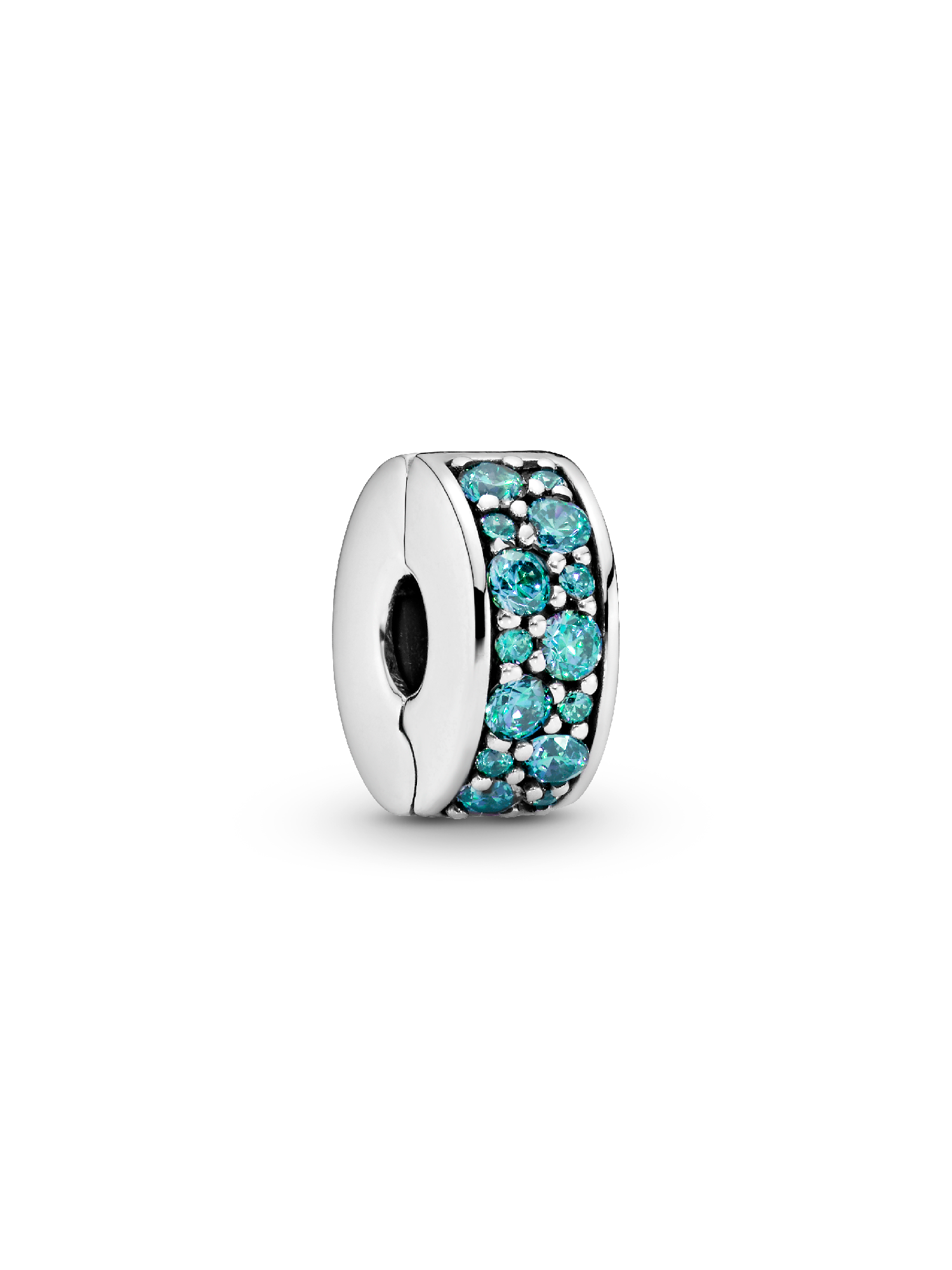 Teal Pavé Clip Bedel