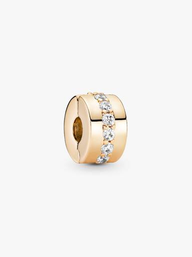 Clear Sparkling Row Clip Bedel