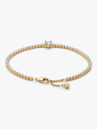 Sprankelend Hart Tennisarmband