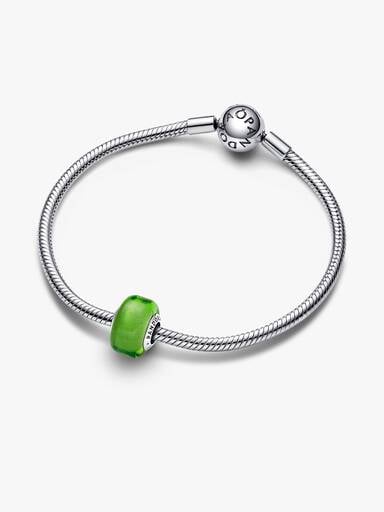 Minibedel van groen muranoglas