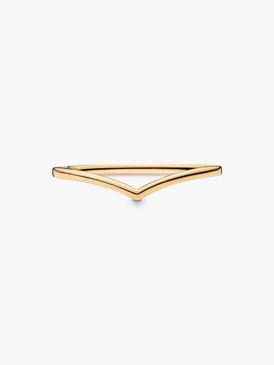 Gepolijste wishbone-ring