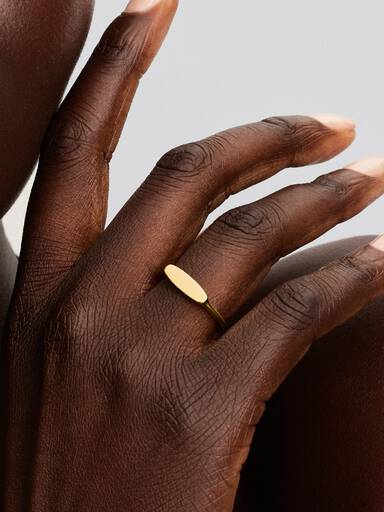 Ring met graveerbaar staafje