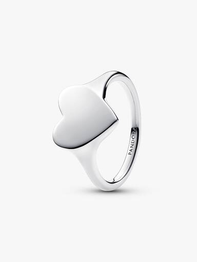 Ring graveerbaar hart