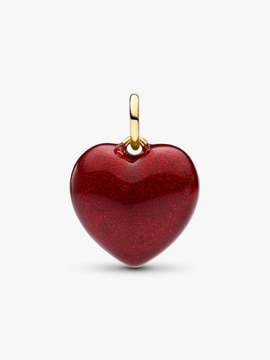 Rood Gezwollen Hart Hangende Bedel