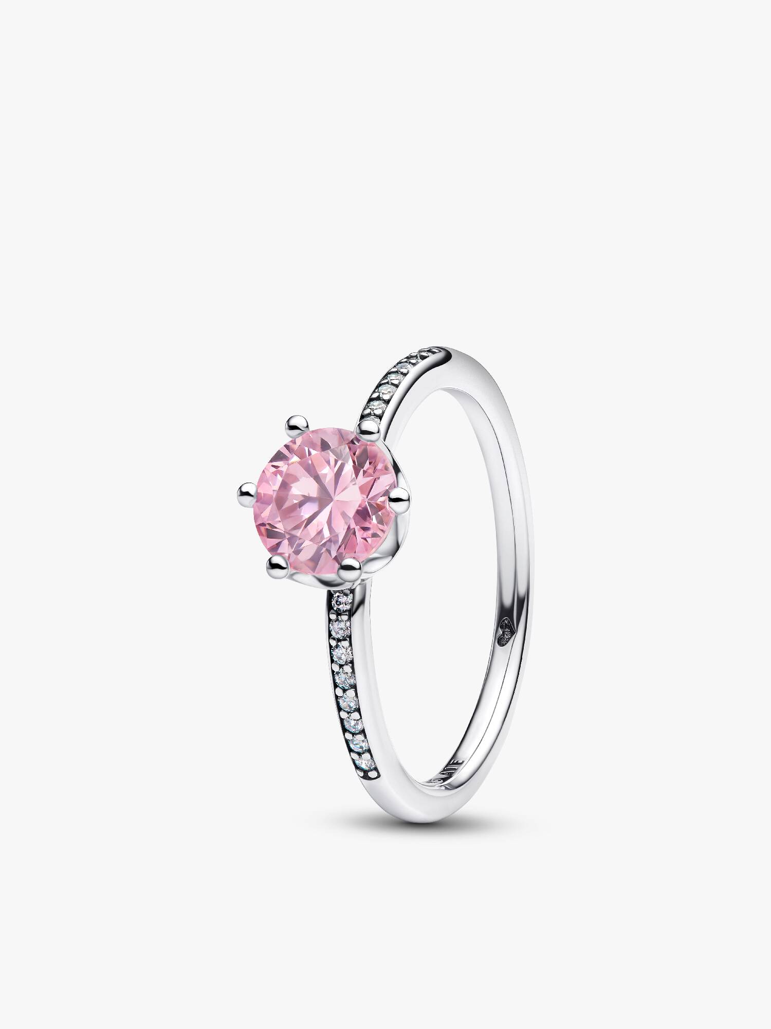 Roze Sprankelende Kroon Ring