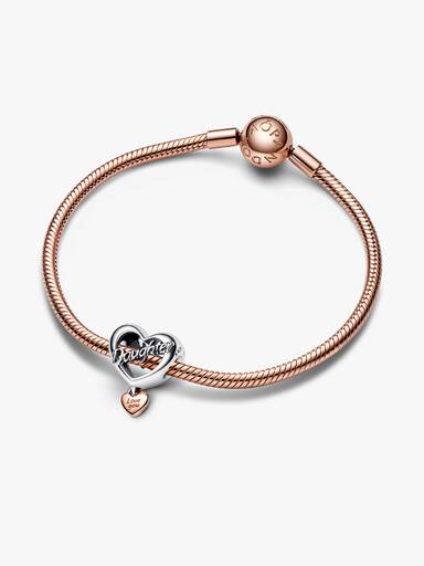 Love You Daughter Heart Charm