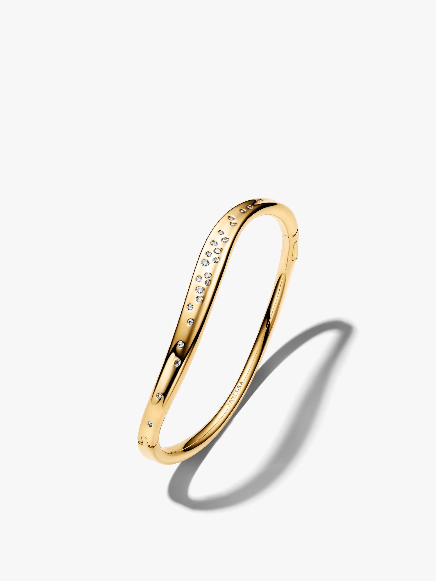 Organisch Gevormde Steengezette Bangle