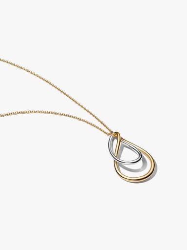 Tweekleurige Dubbele Hanger met Ketting