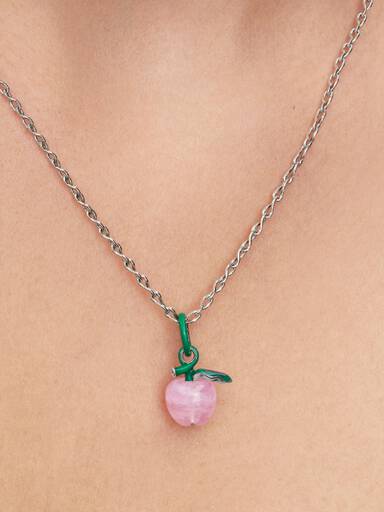 Roze Appel Muranoglas Bedel